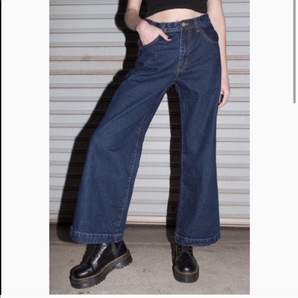 Brandy Melville Jackson Dark Wash Jeans - Picture 2 of 8